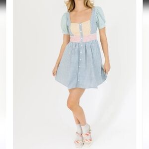 NWT Moodie Mini Dress Size LARGE Multicolor